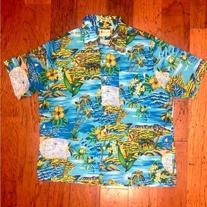 Vintage Waikiki 76 Hawaiian Shirt Men’s Size LG/XL